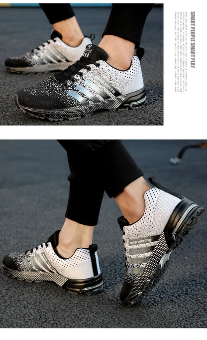 Men's Mesh Breathable Casual Shoes Non-Slip Stable Shock Absorption Lightweight Sneakers Couple Basket Homme 2020 la sportiva