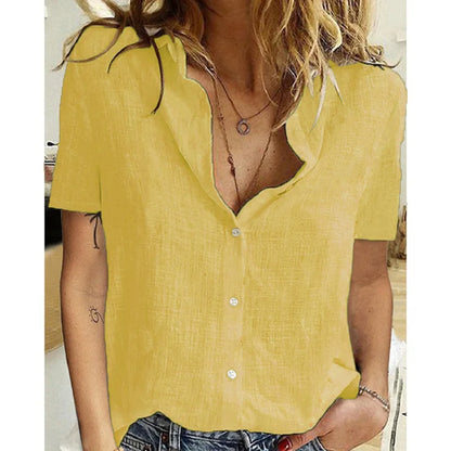 Summer Elegant Harajuku Linen Oversized Shirts Short Sleeve Birds Print Loose Blouses and Tops Casual Oversized  Tunic Clothing