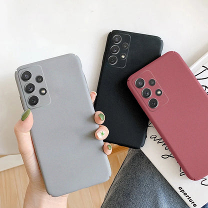 Ultra-Thin Slim Matte Sandstone Case For Samsung Galaxy A17 A55 A54 A53 S26 S25 S22 S23 S24 Ultra Plus Shockproof Hard PC Case
