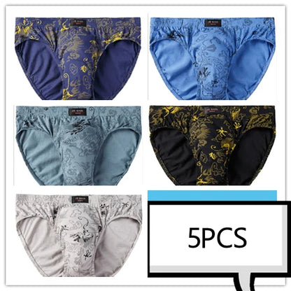 Mens 100 Cotton Briefs - Comfortable Underwear Multiple Sizes 5pcsLot Free  Drop Shipping