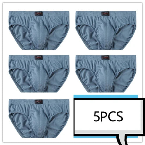 Mens 100 Cotton Briefs - Comfortable Underwear Multiple Sizes 5pcsLot Free  Drop Shipping