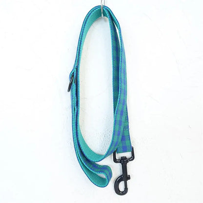 Personalized Pet Collar Free Engraving Custom Puppy Nameplate ID Tag Adjustable Buckle Green Blue Suit Plaid Collars Leash