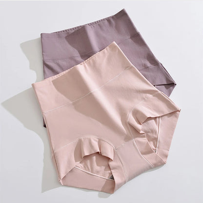 60S Cotton Panties High-Rise Panties for Women Ladies Plus Size Womens Briefs Underwear Women Tighten The Abdomen Safety Shorts