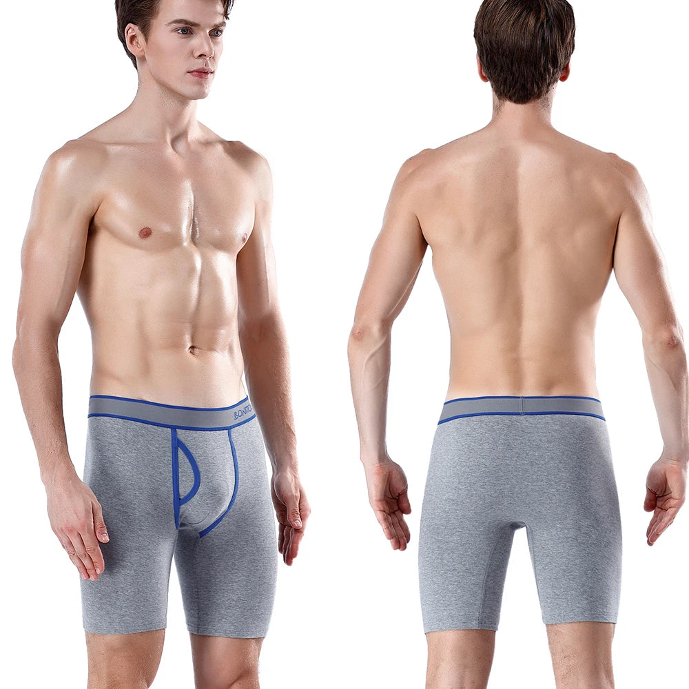 SRBONITOS Long Boxer For Men Underwear High Quality Coton Men's Panties Man Underpants Boxershorts Shorts Calvin Calecon Sexy