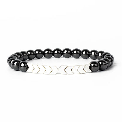 Hematite Magnetic Bracelet Man Weight Loss Bracelet Natural Stone Magnetic Bracelet Slimming Woman Health Care Therapy Jewelry