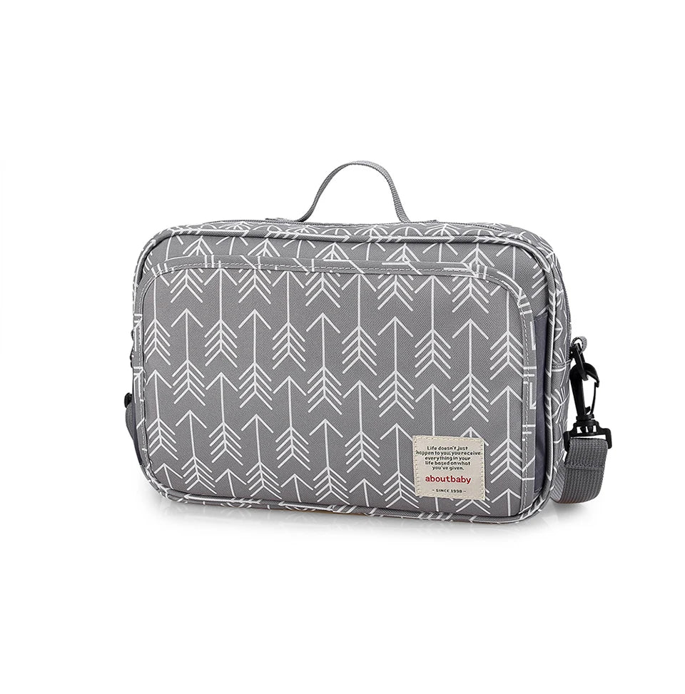 Baby Stroller Bag Waterproof Portable Outing Travel Mummy Bag Multifunction Diaper Bottle Storage Hanging Bag Pram Organizer