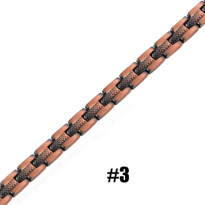 Vintage Copper Magnetic Bracelets For Women Pain Relief Pure Copper Adjustable Bio Energy Blood Pressure Accessory Bracelet