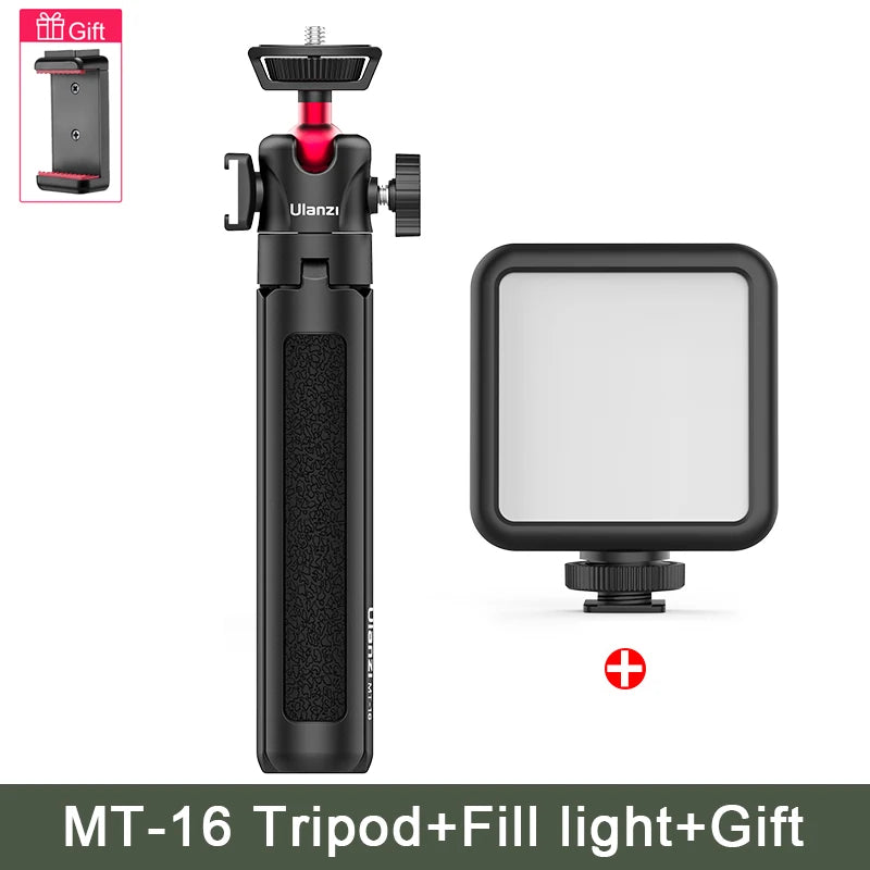 Ulanzi MT-16 Extend Tablet Tripod with Cold Shoe for Microphone LED Video Fill Light Smartphone SLR Camera Tripod