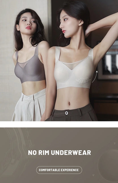 MeooLiisy C to F Cup Plus Size Tube Top Underwear Minimizer Seamless Active Bras Wireless Surper Comfortable Lingerie  XXXXL