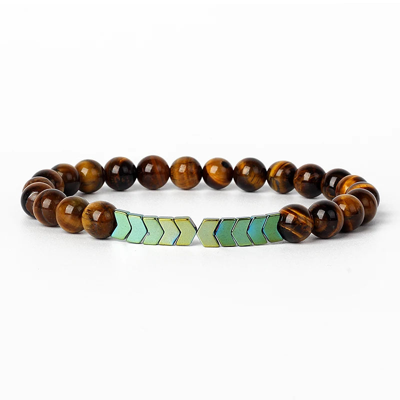 Hematite Magnetic Bracelet Man Weight Loss Bracelet Natural Stone Magnetic Bracelet Slimming Woman Health Care Therapy Jewelry