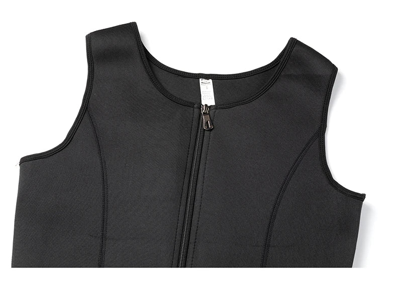 Men Body Shaper Vest – Waist Trainer Shirt | Slimming Compression Undershirt Sauna Sweat Vest