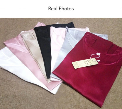 100% Mulberry Silk Pajamas Set for Women Silk Sleepwear Ladies Shorts Nightwear for Girls Tank Top