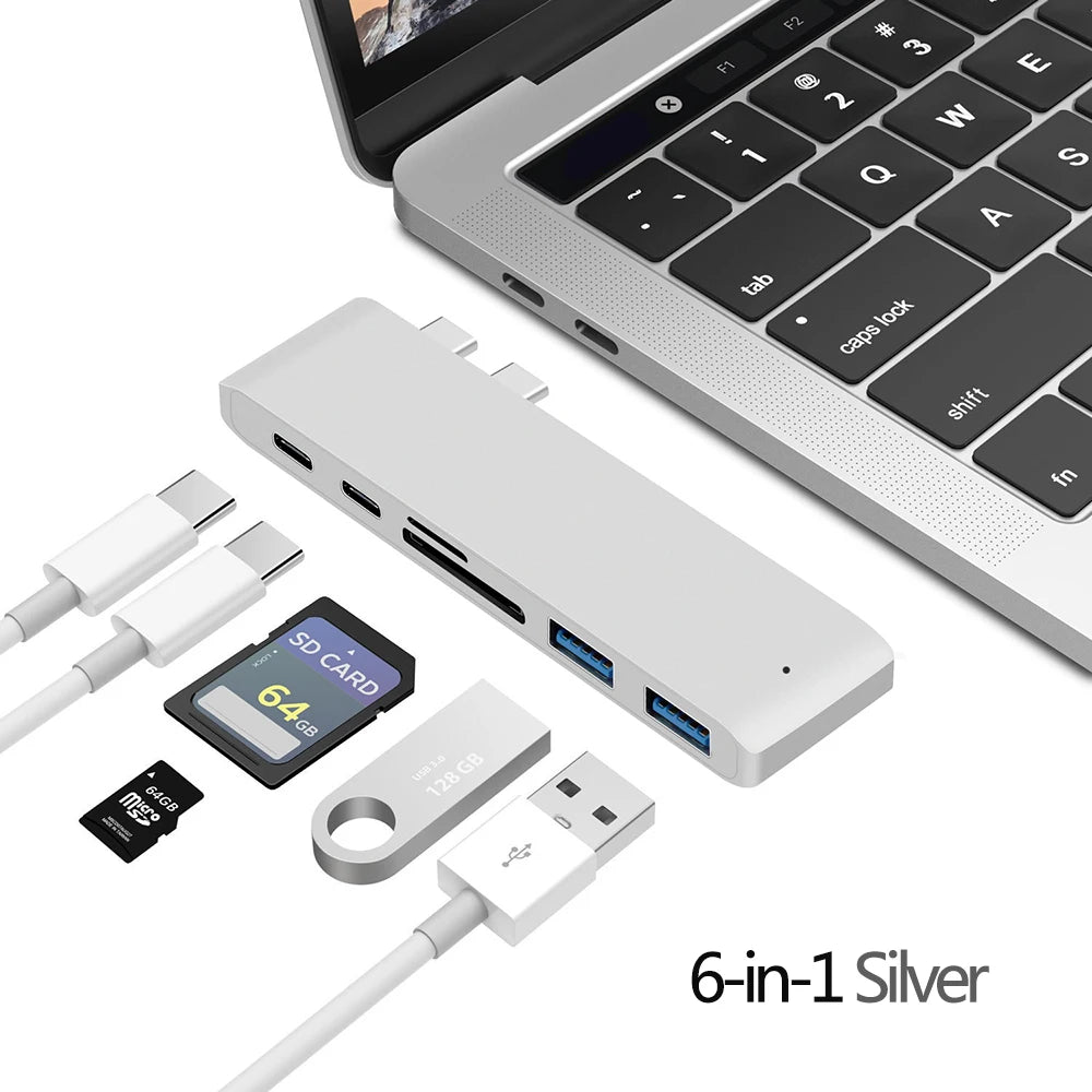 USB C Hub HDMI Adapter – Thunderbolt 3 Multiport Docking Station with 4K Output