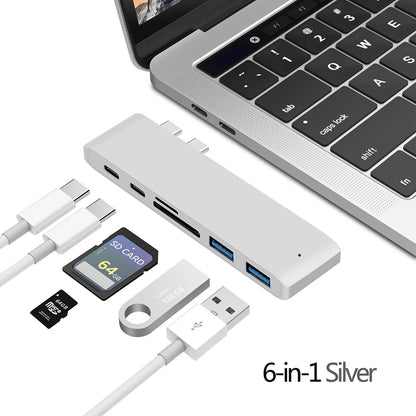 USB C Hub HDMI Adapter – Thunderbolt 3 Multiport Docking Station with 4K Output