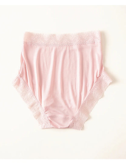 Natural silk high waist Briefs big plus size underwear women transparent seamless woman panties bragas mujer panty