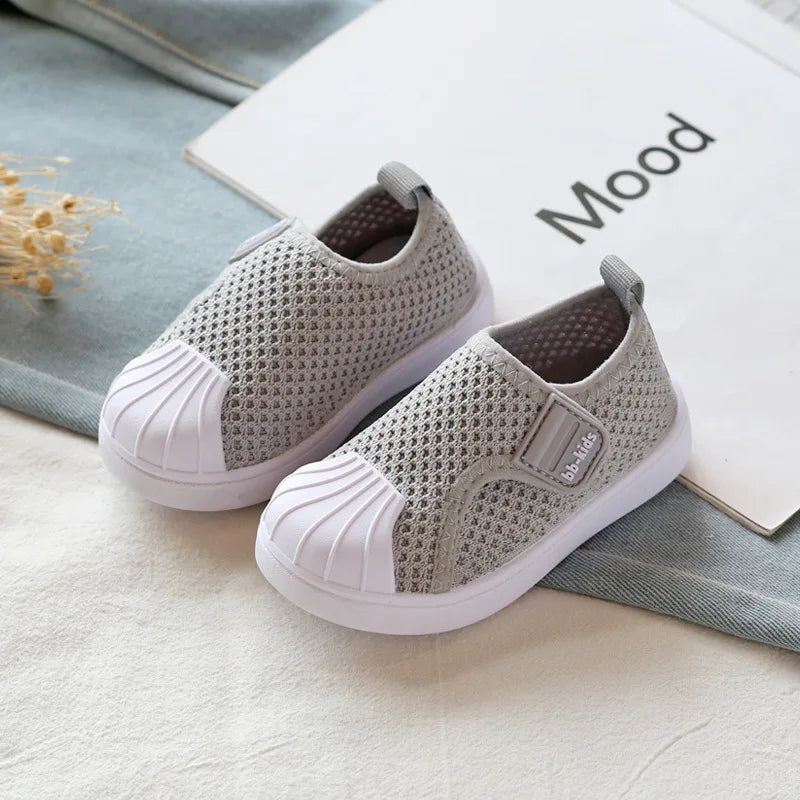 FCJ Comfortable Non-Slip Infant Toddler Sneakers for Boys Girls Spring Casual Shoes with Soft Bottom TPR Insole Kids Baby Shoes - ZOOMNSTORE
