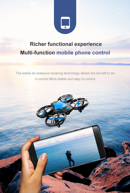 V8 Mini Drone - 4K HD Camera WiFi FPV Height Hold Kids RC Helicopter - ZOOMNSTORE
