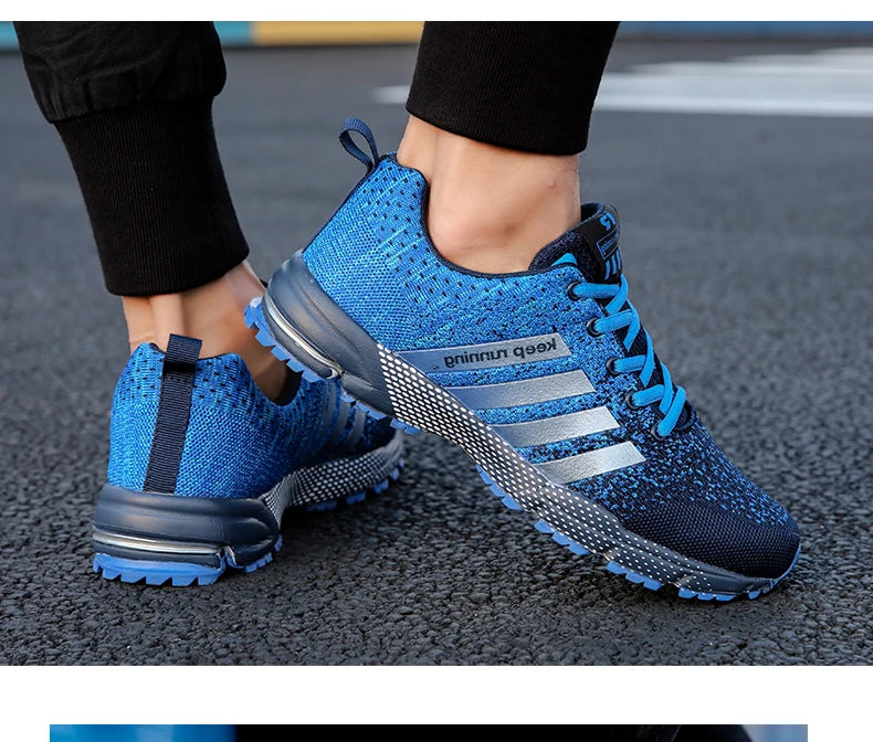 Men's Mesh Breathable Casual Shoes Non-Slip Stable Shock Absorption Lightweight Sneakers Couple Basket Homme 2020 la sportiva