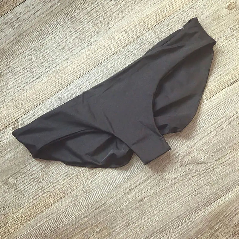 Hotsale Bandage Fold Sexy Thong Brazilian Bikinis Tanga 2025 Swimwear Swimsuit Women Bottom Sexy Cheap Bathing Suit Bottom