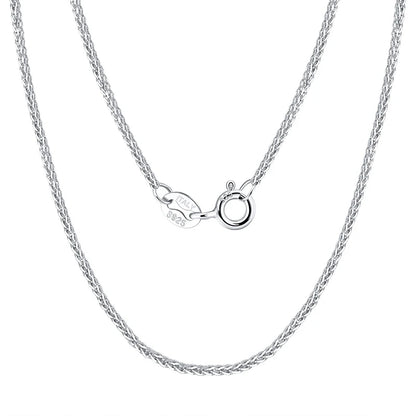 S925 Sterling Silver Hip Hop Chain Necklace - Custom Curb Cuban Satellite Box Snake Bone - ZOOMNSTORE