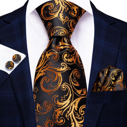Blue Silk Mens Tie - Formal 100 Silk NeckTie for Weddings and Business