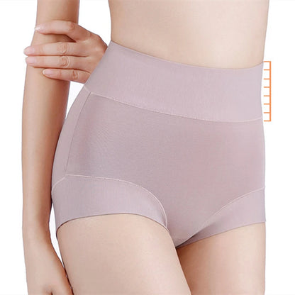 High Waist Underwear Women 60S Cotton Panties Plus Size Womens Briefs Cozy Female Underwear Tighten The Abdomen Safety Shorts