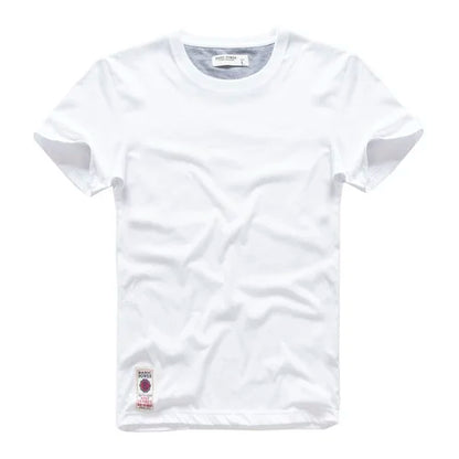 Men's T-shirt Cotton Solid Color t shirt Men Causal O-neck Basic Tshirt Male High Quality Classical Tops
