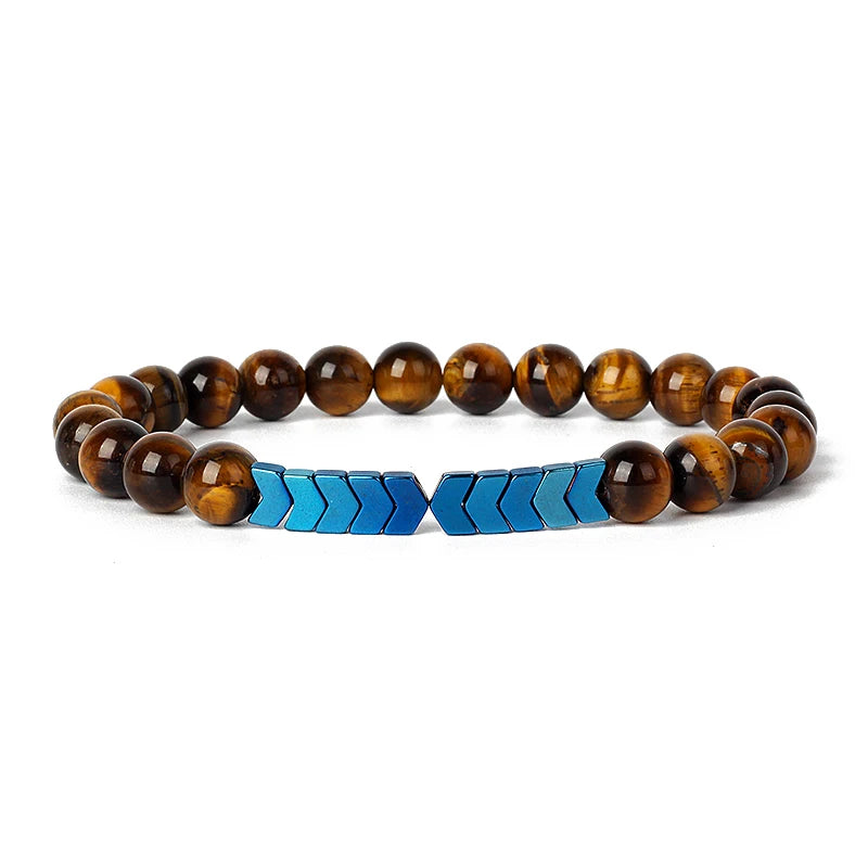 Hematite Magnetic Bracelet Man Weight Loss Bracelet Natural Stone Magnetic Bracelet Slimming Woman Health Care Therapy Jewelry