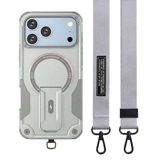 Shockproof Magnetic Phone Case with Stand for iPhone 151617 Pro Max Plus - ZOOMNSTORE