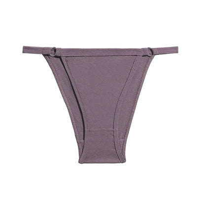 FINETOO 3PC/Set Women's Cotton Panties Underwear Metal Buckle Briefs M-2XL Female Underpant Low Waist Woman Sexy Panty Lingerie