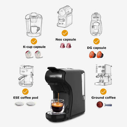 HiBREW 4-in-1 Coffee Machine - 19 Bar Espresso  Pod Maker for Hot  Cold Drinks - ZOOMNSTORE