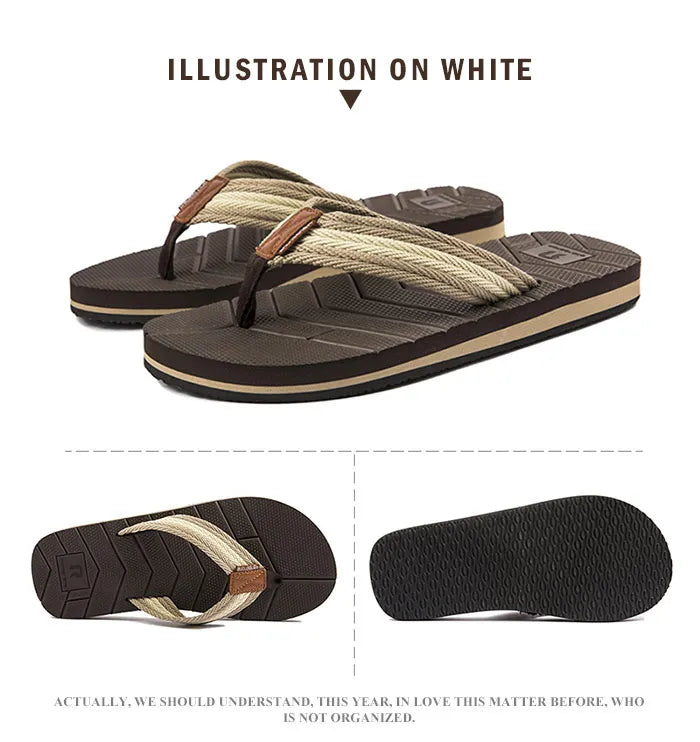 Summer Flip Flops Men Drainage Non-Slip Design Men Beach Shoes Outdoor Comfort Flip Flops Men Big Size 50 Zapatos De Hombre