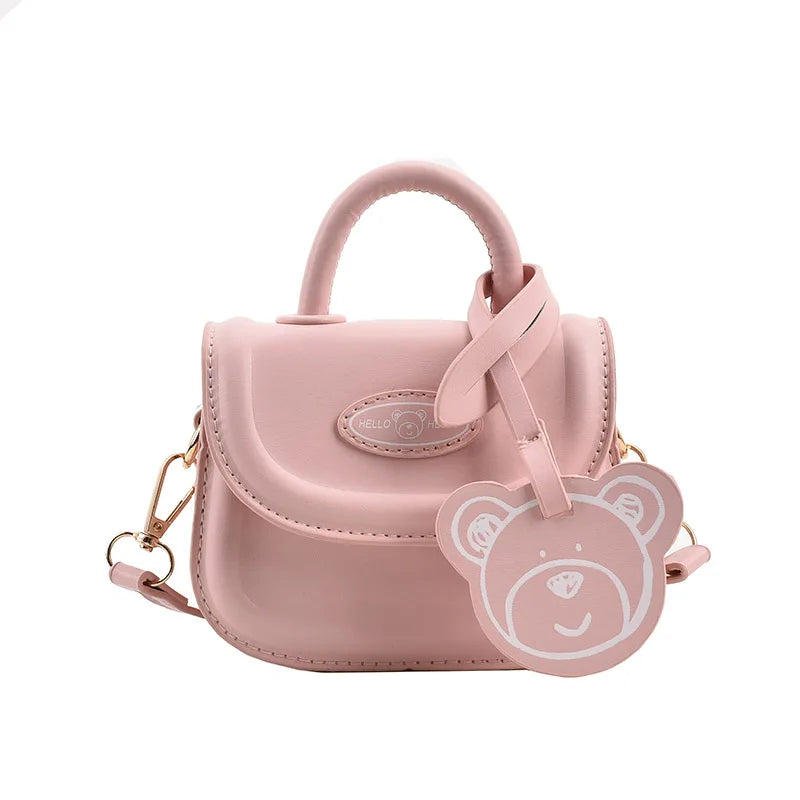 Trendy Childrens PU Crossbody Bag - Handmade Toddler Coin Pouch Purse - ZOOMNSTORE