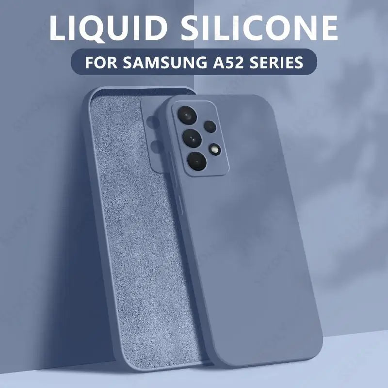Liquid Silicone Case For Samsung Galaxy S24 S25 FE S26 S23 S22 Ultra Plus S25 Edge A57 A37 A56 A17 A16 A36 A54 A55 5G Soft Cover
