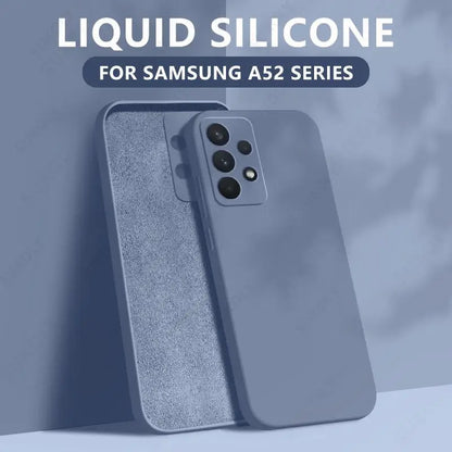Liquid Silicone Case For Samsung Galaxy S24 S25 FE S26 S23 S22 Ultra Plus S25 Edge A57 A37 A56 A17 A16 A36 A54 A55 5G Soft Cover