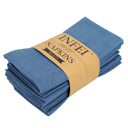 Cotton Linen Napkins Set of 12 - Soft 40x40cm Placemats for Dining  Events