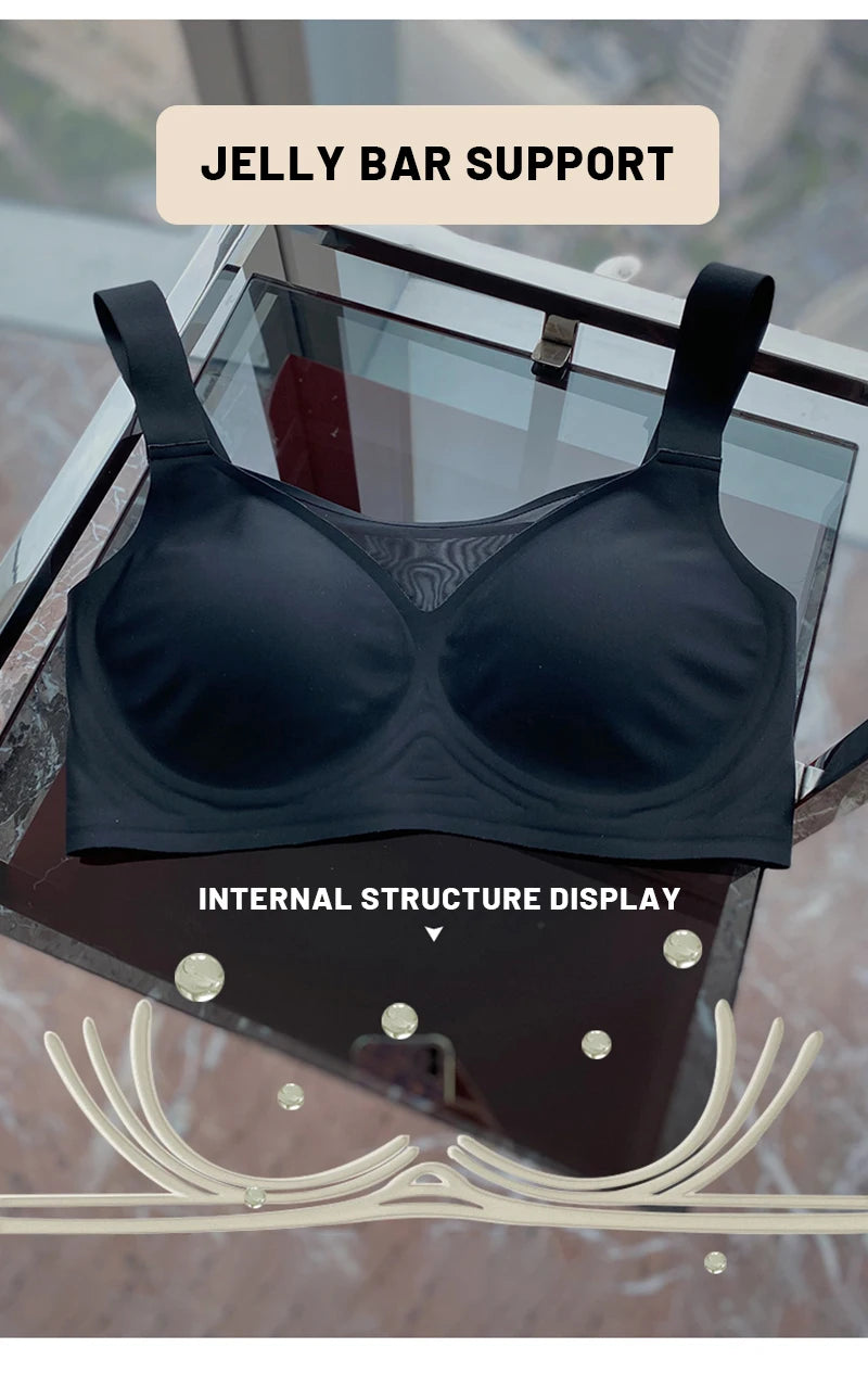 MeooLiisy C to F Cup Plus Size Tube Top Underwear Minimizer Seamless Active Bras Wireless Surper Comfortable Lingerie  XXXXL