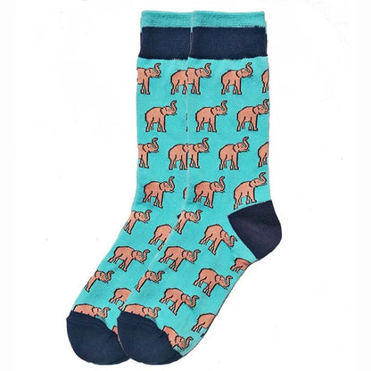 Funny Alien Shark Cotton Socks - Unisex Novelty Crew Socks - ZOOMNSTORE