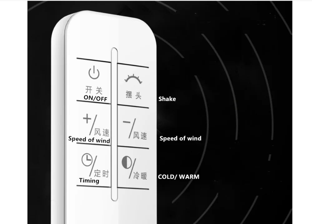 Cold and warm fan Remote Control Bladeless Cooling Fan 220V Ultra-quiet Electric Fan Air Purifier Top Quality Appointment 1-9H