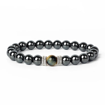 Hematite Magnetic Bracelet Man Weight Loss Bracelet Natural Stone Magnetic Bracelet Slimming Woman Health Care Therapy Jewelry