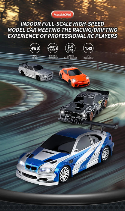143 4WD RC Drift Car - High Speed Remote Control Mini Racing Car for Boys - ZOOMNSTORE