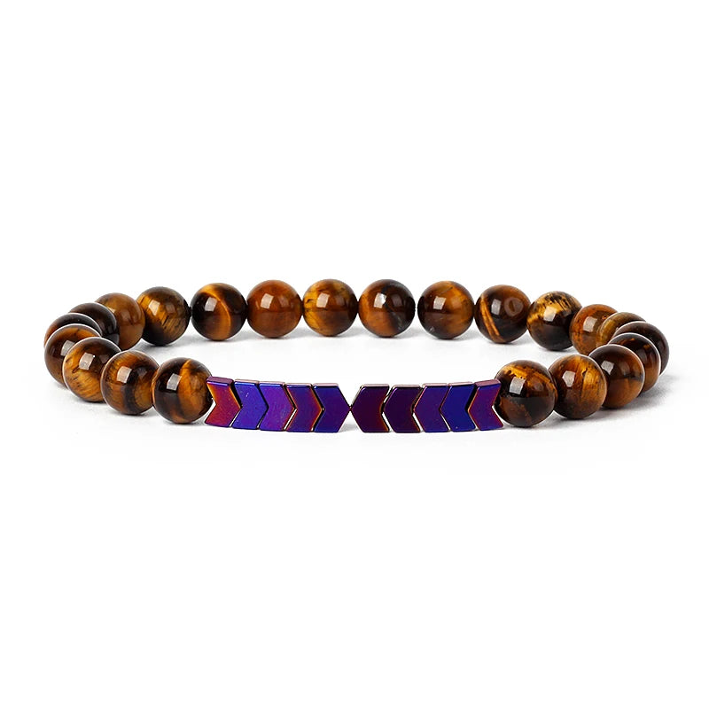 Hematite Magnetic Bracelet Man Weight Loss Bracelet Natural Stone Magnetic Bracelet Slimming Woman Health Care Therapy Jewelry