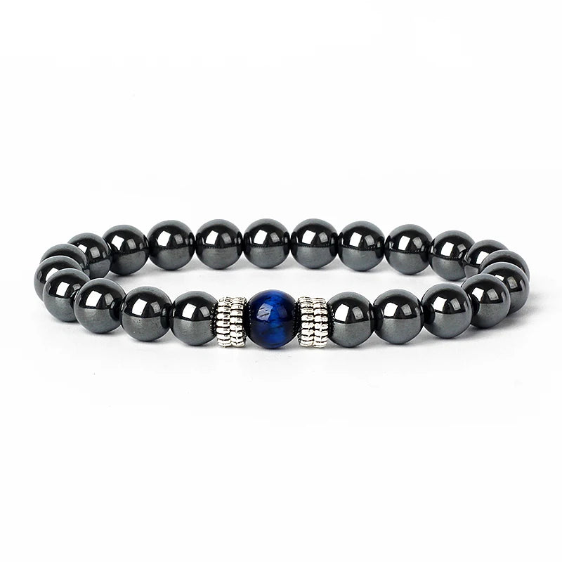 Hematite Magnetic Bracelet Man Weight Loss Bracelet Natural Stone Magnetic Bracelet Slimming Woman Health Care Therapy Jewelry