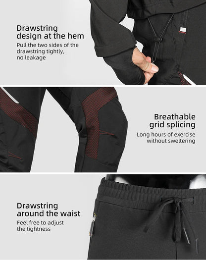 Winter Cycling Jersey - Thermal Cycling Wear Windproof Suit for Men Women | Reflective Bike Clothing