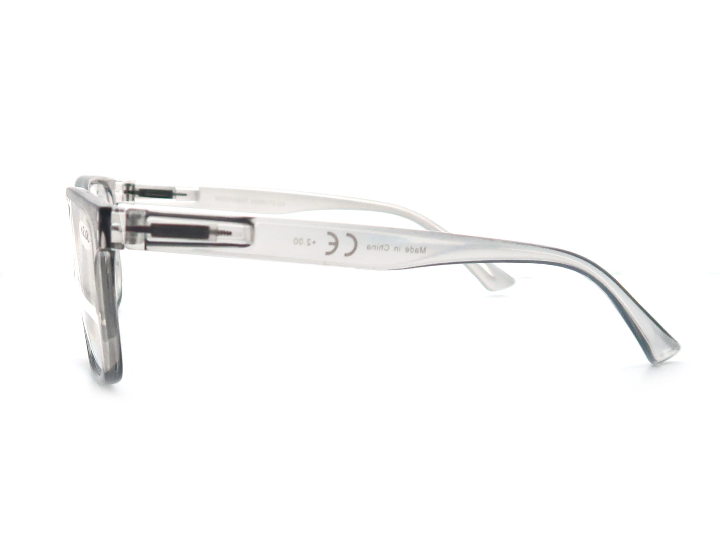 Oversized Reading Glasses - Wide Square Eyeglasses With Spring Hinge For Men & Women