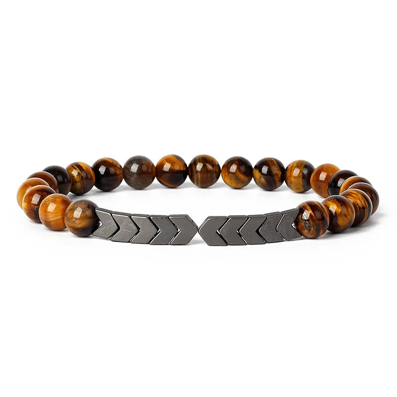 Hematite Magnetic Bracelet Man Weight Loss Bracelet Natural Stone Magnetic Bracelet Slimming Woman Health Care Therapy Jewelry