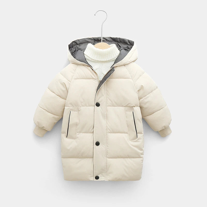 Kids Down Jacket – Thick Cotton Padded Parka | Warm Winter Coat For Boys Girls