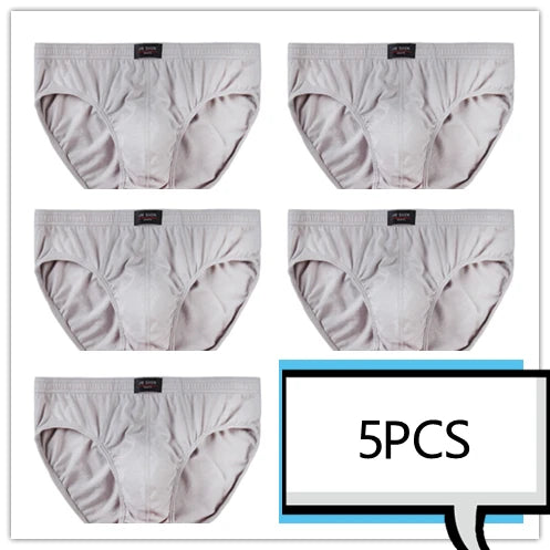 Mens 100 Cotton Briefs - Comfortable Underwear Multiple Sizes 5pcsLot Free  Drop Shipping