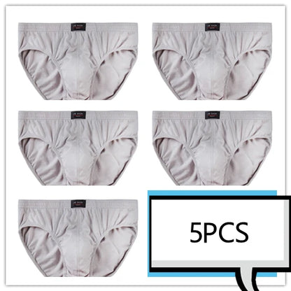Mens 100 Cotton Briefs - Comfortable Underwear Multiple Sizes 5pcsLot Free  Drop Shipping