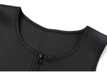 Men Body Shaper Waist Trainer Vest – Sauna Sweat Slimming Underwear Shirt
